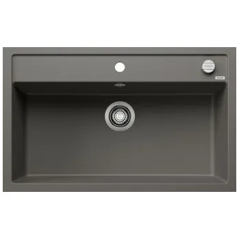 Granitový dřez Blanco DALAGO 8 Silgranit šedá vulkán oboustranné provedení s excentrem - 527248 + ZÁRUKA 3 ROKY ZDARMA
