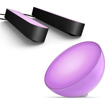 Žárovka Philips Hue COL Hue Go V2 EU white + COL HUE PLAY DOUBLEPK EU/UK black