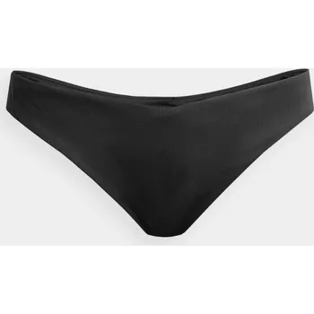Dámské plavky 4F 4FSS23UBKBF024 DEEP BLACK Spodní díl plavek US M