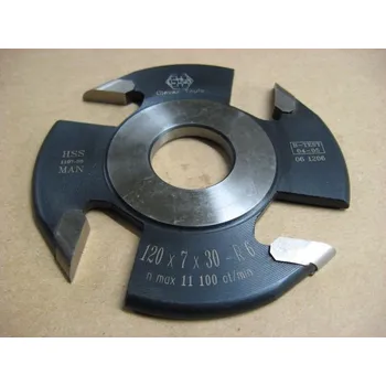 Příslušenství k frézce Levá čtvrtkruhová fréza vypouklá 120X 7X30-R6-HOKINKA