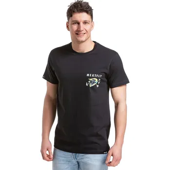 Pánské oblečení tričko Meatfly Helarm - Black XL