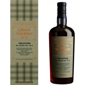 Rum Albert Michler Single Cask Guyana 1998 58,6% 0,7 l