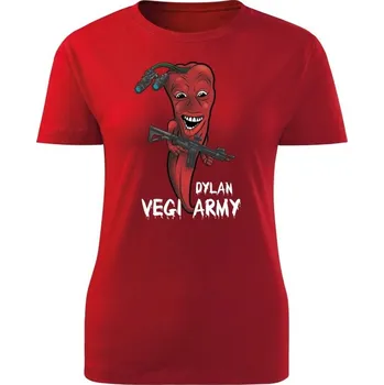 Dámské tričko Dámské tričko Dylan - Vegi army - červená
