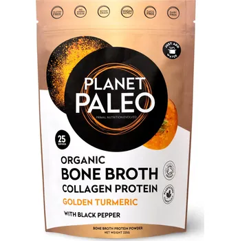 Planet Paleo BIO sušený vývar z kostí s kurkumou, 225 g