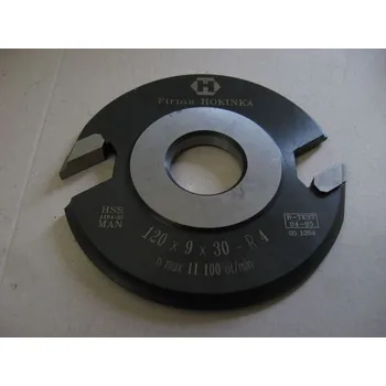 Fréza Levá čtvrtkruhová fréza vydutá 120X 9X30-R4-2z-HOKINKA
