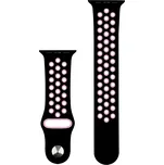 Řemínek RHINOTECH pro Ultra 49mm / 45mm / 44mm / 42mm - velikost S / M / L - silikonový - černý / růžový