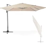 DEMA Alu závěsný slunečník čtvercový 300x300 cm Verona, béžový