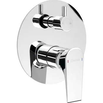 Vodovodní baterie SAPHO AXAMITE podomítková sprchová baterie, 2 výstupy, otočný přepínač, chrom