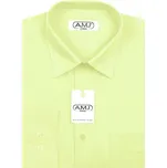 Pánská košile AMJ jednobarevná JDP070, pistáciová, dlouhý rukáv, prodloužená délka, vel. 45
