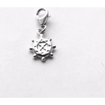 Přívěsek Stříbrný přívěsek kormidlo ,karabina - P 890kar (Stříbrné kormidlo s karabinou)