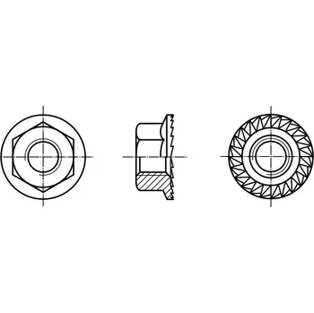 Matice PROFISTYL TENSILOCK matice pojistná s ozubeným límcem 8.8 pozink Varianta: Matice TENSILOCK s límcem ozubeným kl.8 ZnB M8