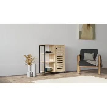 Knihovna ASIR Knihovna IHLAMUR dub sapphire černá