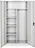 tectake Plechová policová skříň 6 přihrádek 180 x 80 x 40 cm, šedá