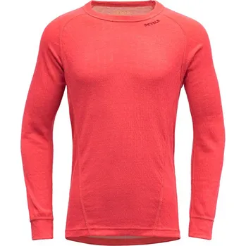 Cyklistické kalhoty Dětské tričko Devold Duo Active Junior Shirt Poppy