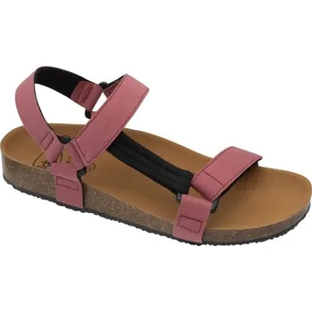 Dámská zdravotní obuv Scholl Greeny Heaven červené dámské zdravotní sandále z recycled PET s technologií Bioprint