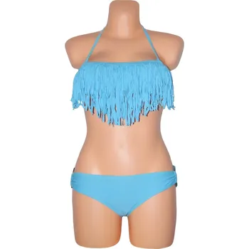 Dámské plavky Dámské plavky dvoudílné D-RING LC40604-2 modré - OEM sv.modrá M