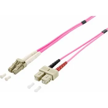 Síťový kabel Equip Fiber Optic Patchcord SC - LC, Multi-Mode, 50/125 OM4, 3m