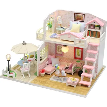 ostatní stavebnice 2Kids Toys miniatura domečku Růžový dům