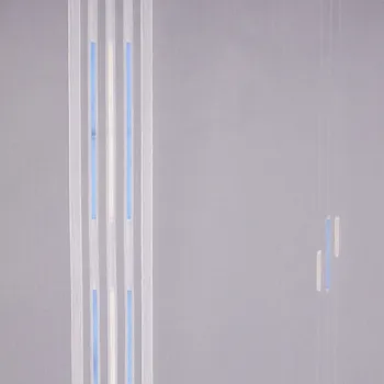 Tegatex Voál látka metráž - modro zlaté proužky