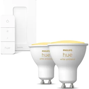 Žárovka Philips HueWA 4.3W GU10 2P EUR + Philips Hue Dimmer Switch EU/UK v2