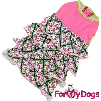 Obleček pro psa FOR MY DOGS Šaty ORNAMENT Velikost: 12/S