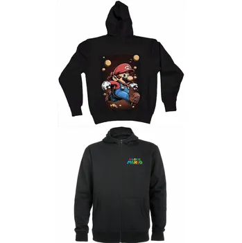 Chlapecká mikina Mikina se zipem Super Mario Bros. walk Barva: Námořnická modrá/Navy, Velikost: 110/116 - 5/6let