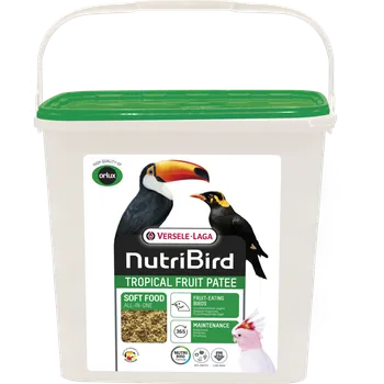 Krmivo pro ptáka VERSELE-LAGA NutriBird TROPICAL FRUIT PATEE 5 kg kompletní krmivo s medem a čerstvým ovocem