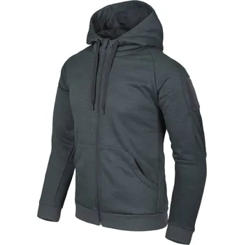 pracovní mikina Helikon-Tex HELIKON mikina URBAN TACTICAL HOODIE (FULLZIP)® - Black - Grey Melange - různé velikosti Velikost: XL