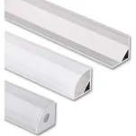 Rohový hliníkový profil RS2 16x16mm mléčný difuz 2m MCLED ML-761.041.74.2