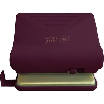 Děrovačka Děrovačka Satin Gold 20 listů, vínová