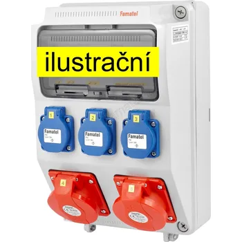 v526 - ZSF30002000.0 /3958 Zásuvková skříň IP44 jištěná bez chrániče