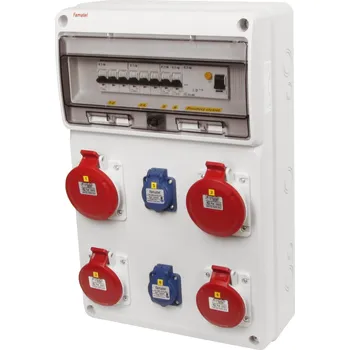 modulární přístroj a rozvaděč v847-6kA - ZSF20202000.1 /3952 Zásuvková skříň IP44 jištěná s chráničem 63/4/003