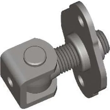 Příslušenství pro plot FAC Regul. pant s „U“podpěr., M18, s malou deskou k přišr.- Zn