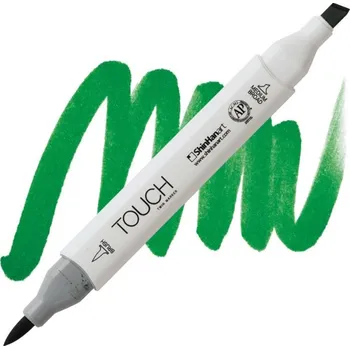 Lihová fixa TOUCH oboustranná Brush & Chisel, G243 Green deep