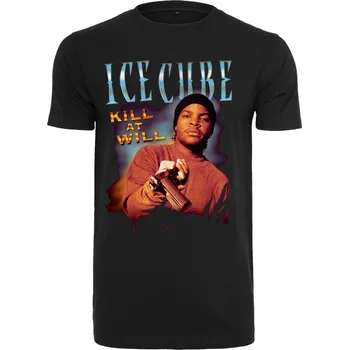Pánská móda Pánské tričko Mister Tee Ice Cube Kill At Will - černé XXL