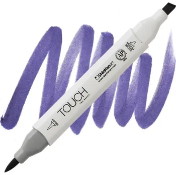 Lihová fixa TOUCH oboustranná Brush & Chisel, PB274 Violet dark