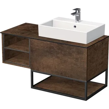 Koupelnový nábytek Koupelnová skříňka pod umyvadlo Naturel Oxo 110x58x50 cm měď mat OXO110P701ZKDSM