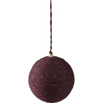 Vánoční dekorace Clayre & Eef - Vánoční ozdoba JUTA BALL - Ø 10 cm