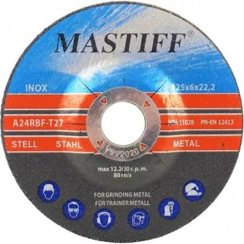 Brusný kotouč Brusný kotouč na kov 125 x 6 x 22.2 mm MFGD12560