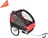 Vozík za kolo pro děti do 30 kg, červený/černý