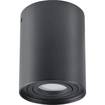 PLX 313102 Stropní bodové osvětlení FILADELFIE, 1xGU10, 50W, 9,6cm, kulaté, černé