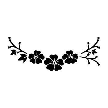 Samolepící dekorace SAMOLEPKA Květina dekor 044 pravá (01 - černá) NA AUTO, NÁLEPKA, FÓLIE, POLEP, TUNING, VLASTNÍ TEXT, TISK, AUTOSAMOLEPKY.cz, POLEPY, OBRÁZEK, LOGO, SAMOLEPKY