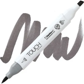 Lihová fixa TOUCH oboustranná Brush & Chisel, WG7 Warm grey