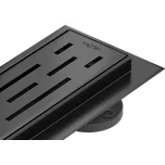 Odtokový žlab nízký MEXEN FLAT BLACK 50 cm - vzor G01