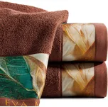 Bavlněná froté osuška s bordurou AMIR 70x140 cm, cihlová, 485 gr Eva Minge