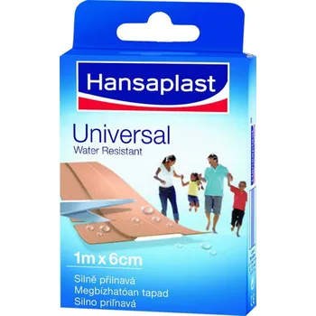 Náplast Hansaplast Universal, voděodolná náplast, délka 1 m, šířka 6 cm