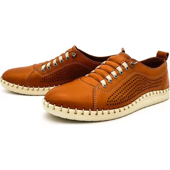 Dámské polobotky Dámské kožené polobotky 646019B-hnědé WILD Barva: hnědá, Velikost: 38