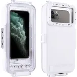 Vodotěsné pouzdro pro profesionální potápění a šnorchlování až do 40 metrů pro iPhone 11 Pro - bílé