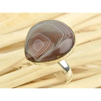 Prsten Achát prsten stříbrný vel.59 Ag 925/1000 5,2g