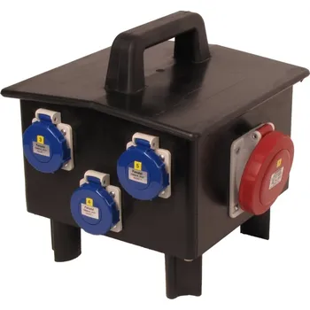 modulární přístroj a rozvaděč rb556 - RB30002000.1 /4102 Zásuvková skříň RubberBOX IP65 přenosná, jištěná+chránič 40/4/003